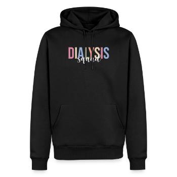 Dialyse-Techniker Dialyse-Techniker - Männer Premium Bio Hoodie - Schwarz - Vorne - Nico (187cm)