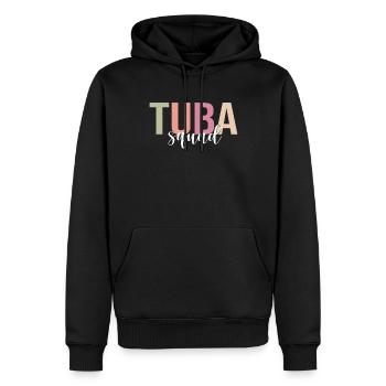 Joueur de tuba Joueur de tuba Fanfare - Sweat à capuche Premium bio Homme - noir - Devant - Nico (187cm)