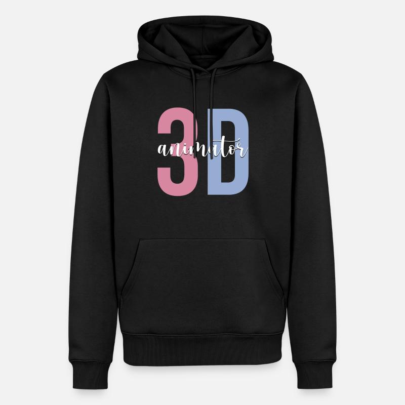 Animation Grafiker - Männer Premium Bio Hoodie - Schwarz