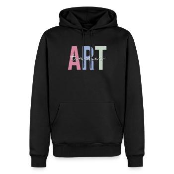 Lehrende Künstlerin Malerin Kunsttherapeutin - Männer Premium Bio Hoodie - Schwarz - Vorne - Nico (187cm)