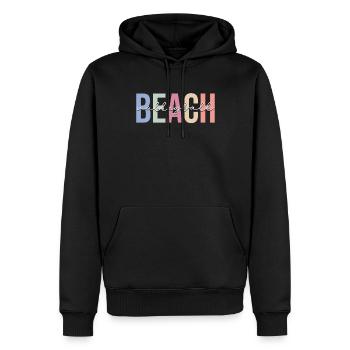 Joueur - Sweat à capuche Premium bio Homme - noir - Devant - Nico (187cm)