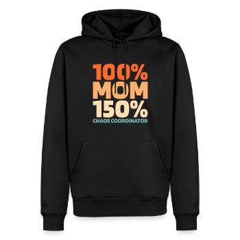 Mom Mom - Men’s Premium Organic Hoodie - black - Front - Nico (187cm)