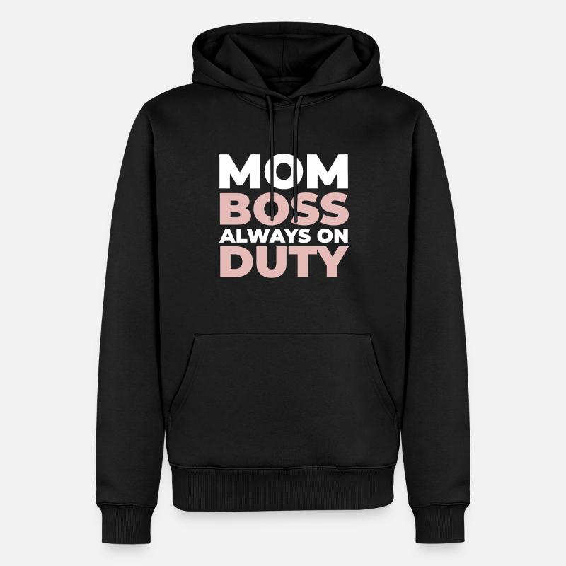 Mama Mutter - Männer Premium Bio Hoodie - Schwarz