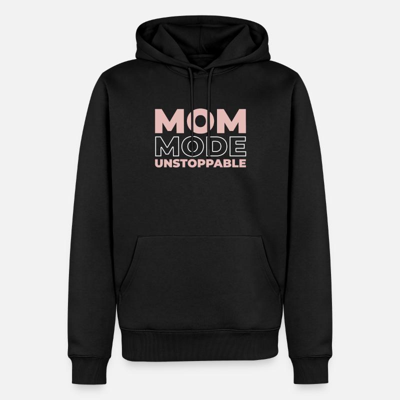Mama Mutter - Männer Premium Bio Hoodie - Schwarz