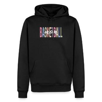 Korbballspieler - Männer Premium Bio Hoodie - Schwarz - Vorne - Nico (187cm)