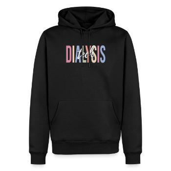 Dialyse-Techniker - Männer Premium Bio Hoodie - Schwarz - Vorne - Nico (187cm)