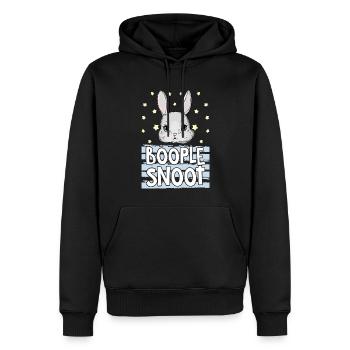 Funny Rabbit Bunny Boople Snoot Graphic for Os - Men’s Premium Organic Hoodie - black - Front - Nico (187cm)