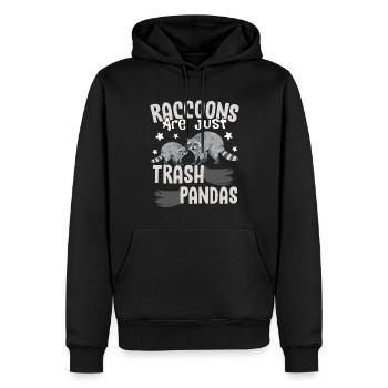 Raccoons Are Just Trash Pandas Raccoons Trash Pand - Men’s Premium Organic Hoodie - black - Front - Nico (187cm)