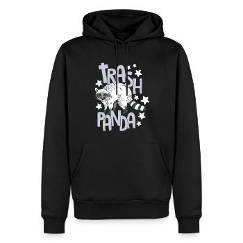 Trash Panda Raccoons Possum Design for Skunk L - Men’s Premium Organic Hoodie - black - Front - Nico (187cm)