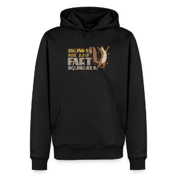 Skunks Are Just Fart Squirrels Skunks Are Fart Squ - Männer Premium Bio Hoodie - Schwarz - Vorne - Nico (187cm)