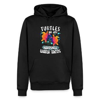 Les tortues ne sont que des tacos d’eau à carapace dure Tortues Wat - Sweat à capuche Premium bio Homme - noir - Devant - Nico (187cm)