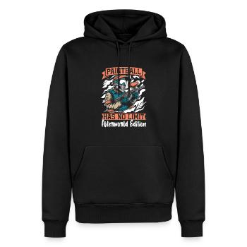 Squelette de paintball - Sweat à capuche Premium bio Homme - noir - Devant - Nico (187cm)