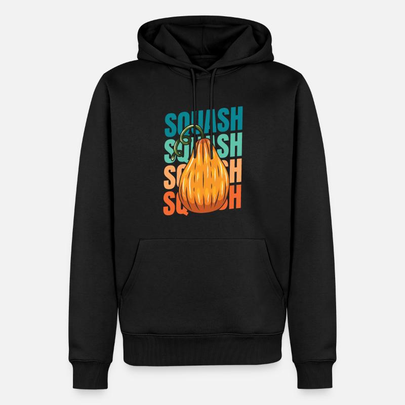 Squash - Männer Premium Bio Hoodie - Schwarz