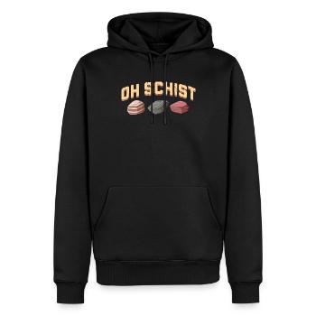 Chasse aux roches Chasseur de minéraux - Sweat à capuche Premium bio Homme - noir - Devant - Nico (187cm)