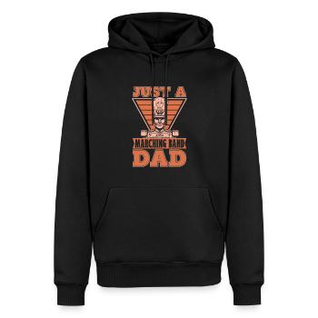 Train de ventilateurs Spielmannszug - Sweat à capuche Premium bio Homme - noir - Devant - Nico (187cm)