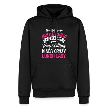 Cafeteria-Mitarbeiterin Multitasking Kinderfütteru - Männer Premium Bio Hoodie - Schwarz - Vorne - Nico (187cm)