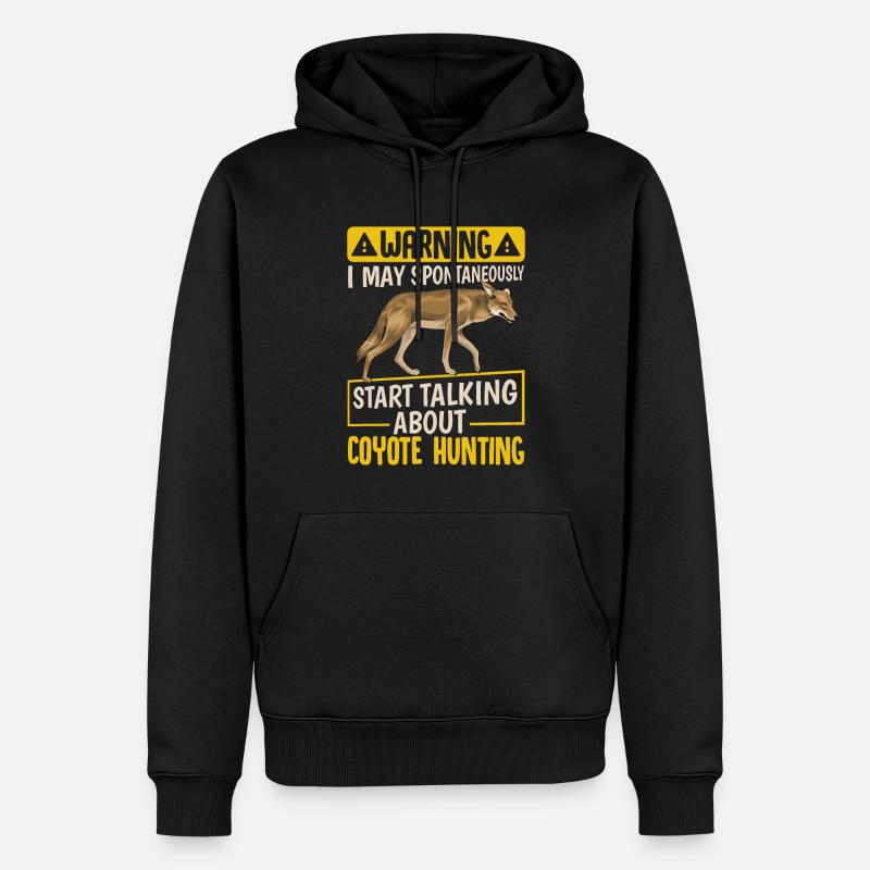 Chasseur de coyotes Yote - Sweat à capuche Premium bio Homme - noir