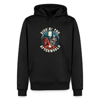 Tent Camping Camping Skeleton - Men’s Premium Organic Hoodie - black - Front - Nico (187cm)