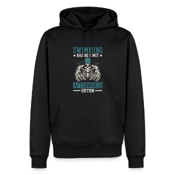 flotteur de natation squelette - Sweat à capuche Premium bio Homme - noir - Devant - Nico (187cm)