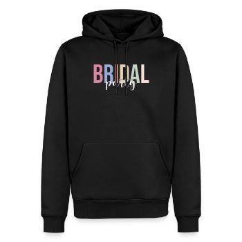 Brautparty Braut Bachelorette Party - Männer Premium Bio Hoodie - Schwarz - Vorne - Nico (187cm)