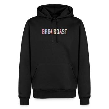 Technicien en radiodiffusion - Sweat à capuche Premium bio Homme - noir - Devant - Nico (187cm)