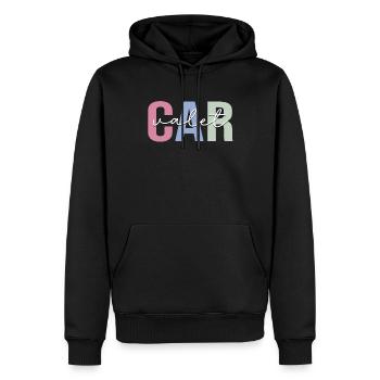 Valet parking attendant - Men’s Premium Organic Hoodie - black - Front - Nico (187cm)