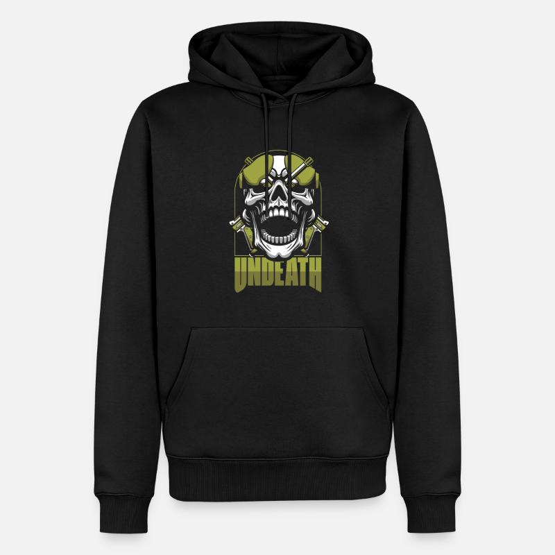 Paintball Crâne Mort-Mort - Sweat à capuche Premium bio Homme - noir
