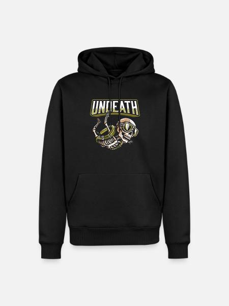 Parachutist Skydiving Skeleton - Men’s Premium Organic Hoodie - black