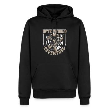 Parachutiste Parachutisme Squelette - Sweat à capuche Premium bio Homme - noir - Devant - Nico (187cm)