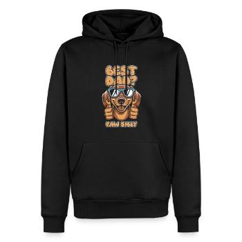 Dackel Dachshund Vater Best Dad Pawsibly - Männer Premium Bio Hoodie - Schwarz - Vorne - Nico (187cm)