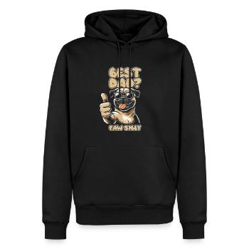 Mops Hund Vater Best Dad Pawsibly - Männer Premium Bio Hoodie - Schwarz - Vorne - Nico (187cm)