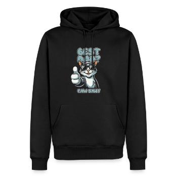 Katze Vater Best Dad Pawsibly - Männer Premium Bio Hoodie - Schwarz - Vorne - Nico (187cm)