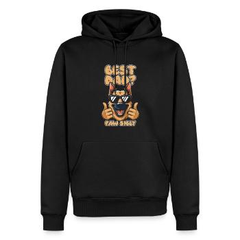German Shepherd Father Best Dad Pawsibly - Men’s Premium Organic Hoodie - black - Front - Nico (187cm)