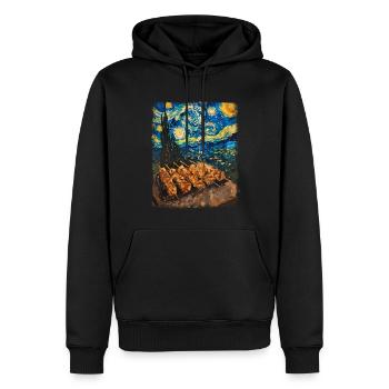 Kebab Döner Kebap Kebap Sternennacht Malerei - Männer Premium Bio Hoodie - Schwarz - Vorne - Nico (187cm)