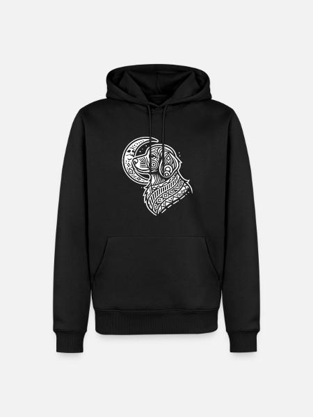 Golden Doodle Moon Phases - Männer Premium Bio Hoodie - Schwarz