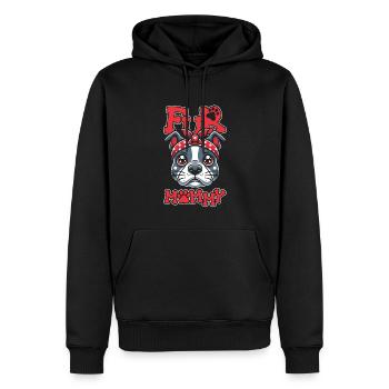 American Bully Maman Chien Maman Pour Maman - Sweat à capuche Premium bio Homme - noir - Devant - Nico (187cm)