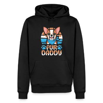 Chihuahua Vater Hundepapa Fur Daddy - Männer Premium Bio Hoodie - Schwarz - Vorne - Nico (187cm)