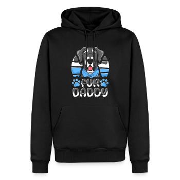 Deutsche Dogge Vater Hundepapa Fur Daddy - Männer Premium Bio Hoodie - Schwarz - Vorne - Nico (187cm)