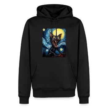El Chupacabra Krypto Kryptozoologie Sternennacht G - Männer Premium Bio Hoodie - Schwarz - Vorne - Nico (187cm)