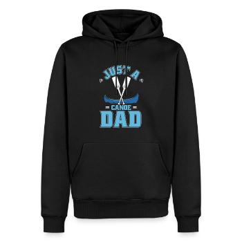 Kanu Kanute Just A Canoe Dad - Männer Premium Bio Hoodie - Schwarz - Vorne - Nico (187cm)