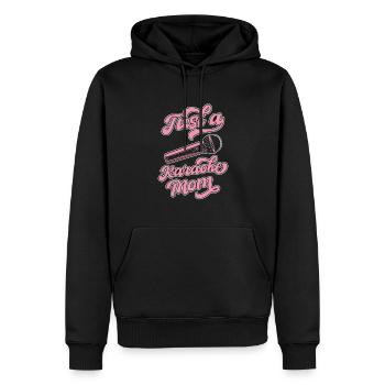 Karaoke Just A Karaoke Mom - Men’s Premium Organic Hoodie - black - Front - Nico (187cm)