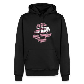 Schrauber Tuning Tuner Just A Car Tuning Mom - Männer Premium Bio Hoodie - Schwarz - Vorne - Nico (187cm)