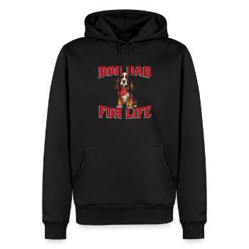 Cocker Spaniel Chien Papa Pour La Vie - Sweat à capuche Premium bio Homme - noir - Devant - Nico (187cm)