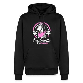 Irischer Wolfshund Dog Aunt Fur Life - Männer Premium Bio Hoodie - Schwarz - Vorne - Nico (187cm)