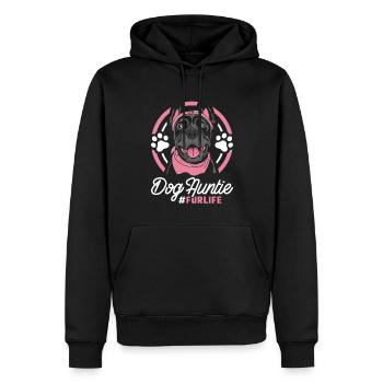 Cane Corso Dog Aunt Fur Life - Männer Premium Bio Hoodie - Schwarz - Vorne - Nico (187cm)