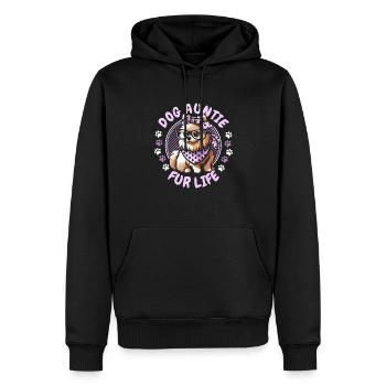 Pomeranian Dog Aunt Fur Life - Männer Premium Bio Hoodie - Schwarz - Vorne - Nico (187cm)