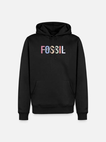 Fossielenverzamelaar Paleontologie Fossielenjager Palaean - Mannen Premium Bio hoodie - zwart