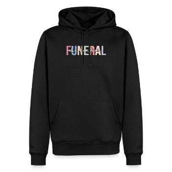 Bestattungsunternehmer Last Responder Bestatter Le - Männer Premium Bio Hoodie - Schwarz - Vorne - Nico (187cm)