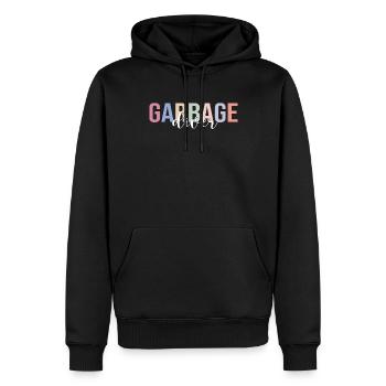 Garbage Diver Container Diving Garbage Collector - Men’s Premium Organic Hoodie - black - Front - Nico (187cm)