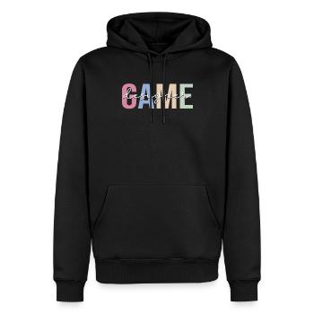 Game Designers Game Developers Game Developers - Men’s Premium Organic Hoodie - black - Front - Nico (187cm)